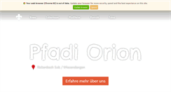 Desktop Screenshot of pfadiorion.ch